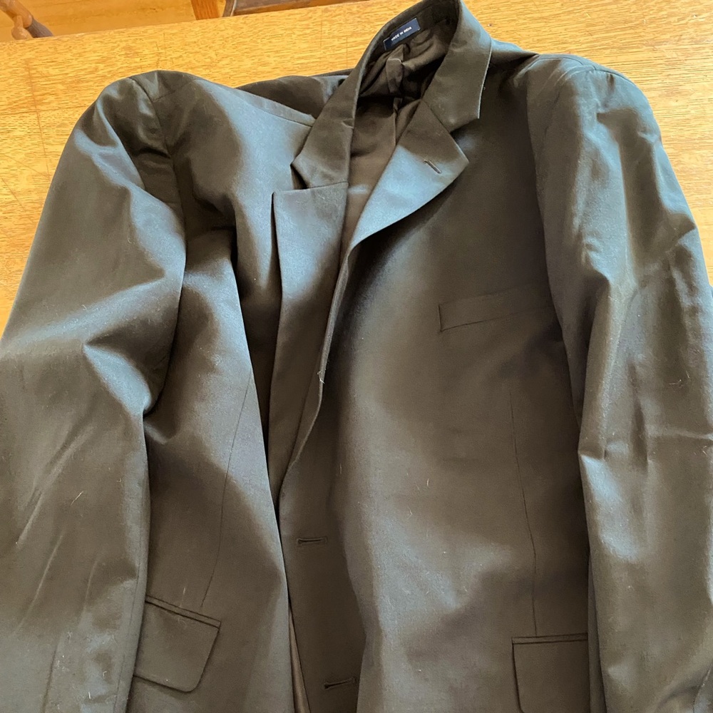 Mens Big and tall black dress coat
